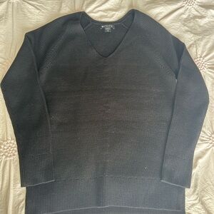 Athleta Black V-Neck Women's Sweater